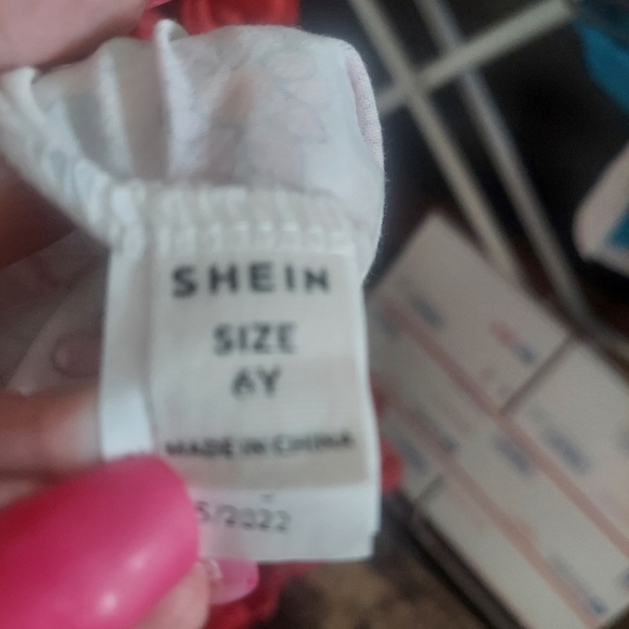 Shein Girls NWOT Size 6 Dress Flower design - Picture 3 of 6